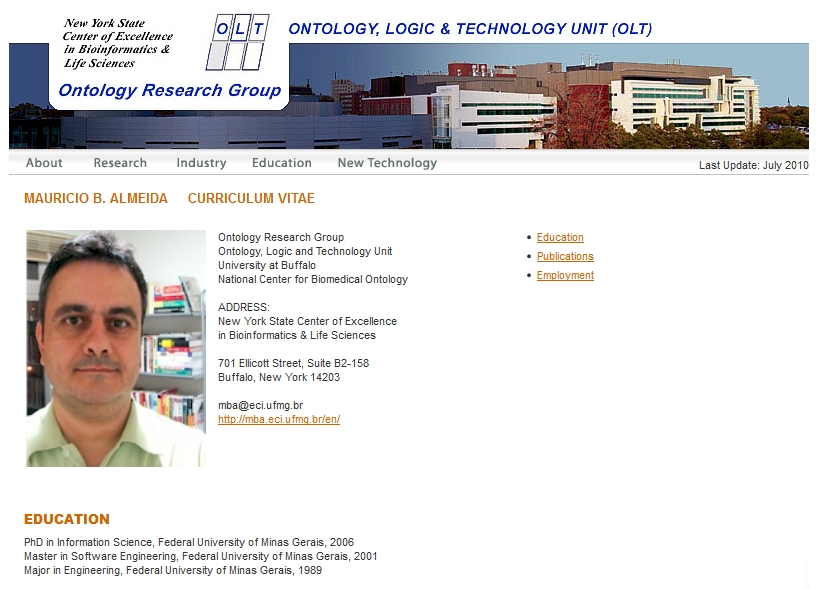 Foto Membro da Ontology, Logic & Technology Unit, University at Buffalo
